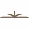 Ekena Millwork Redmond Smooth Timber Gable Bracket, Douglas Fir, 96"W x 32"H x 1 1/2"D x 5 1/2"F, 8/12 Pitch GBW096X32X0206RED00SDF - alternate 3